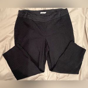 Navy blue dot dress pants